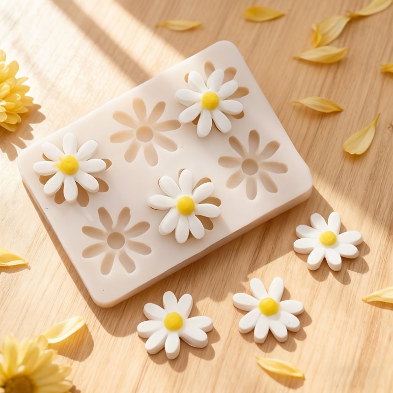 Soap Making Equipment - 1pc 3D Daisy Sunflower Silicone Mold