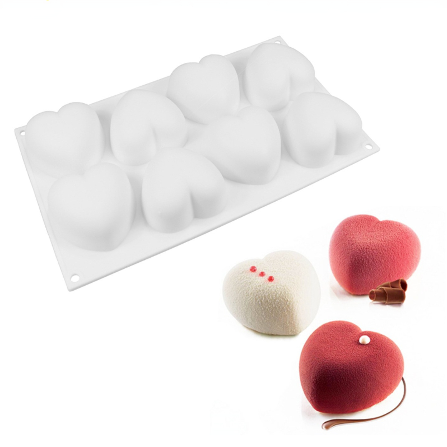 Soap Making Formula - Love Heart Silicone Soap Mold Handmade