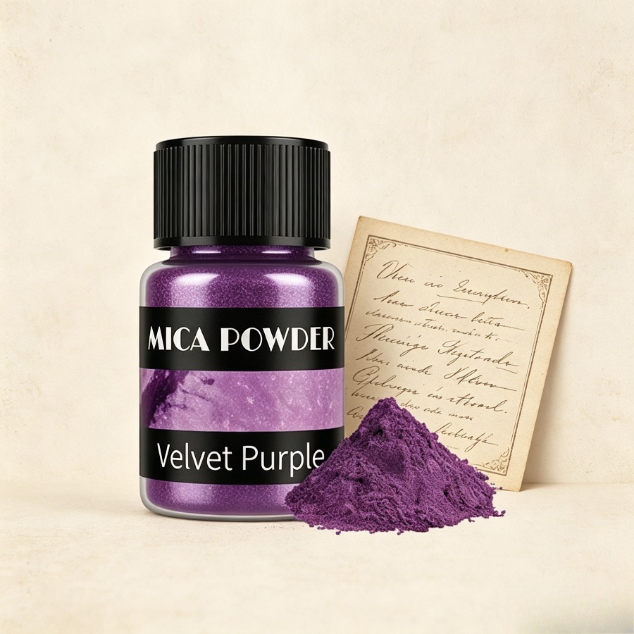 Soap Making Equipment - Jewelry Making Velvet Purple Mica Powder,