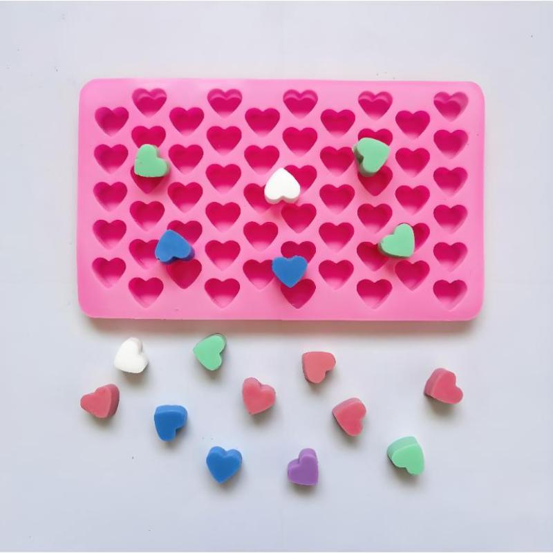 55 Grids Heart Silicone Cake M - đánh giá và giá Soap Making Supplies