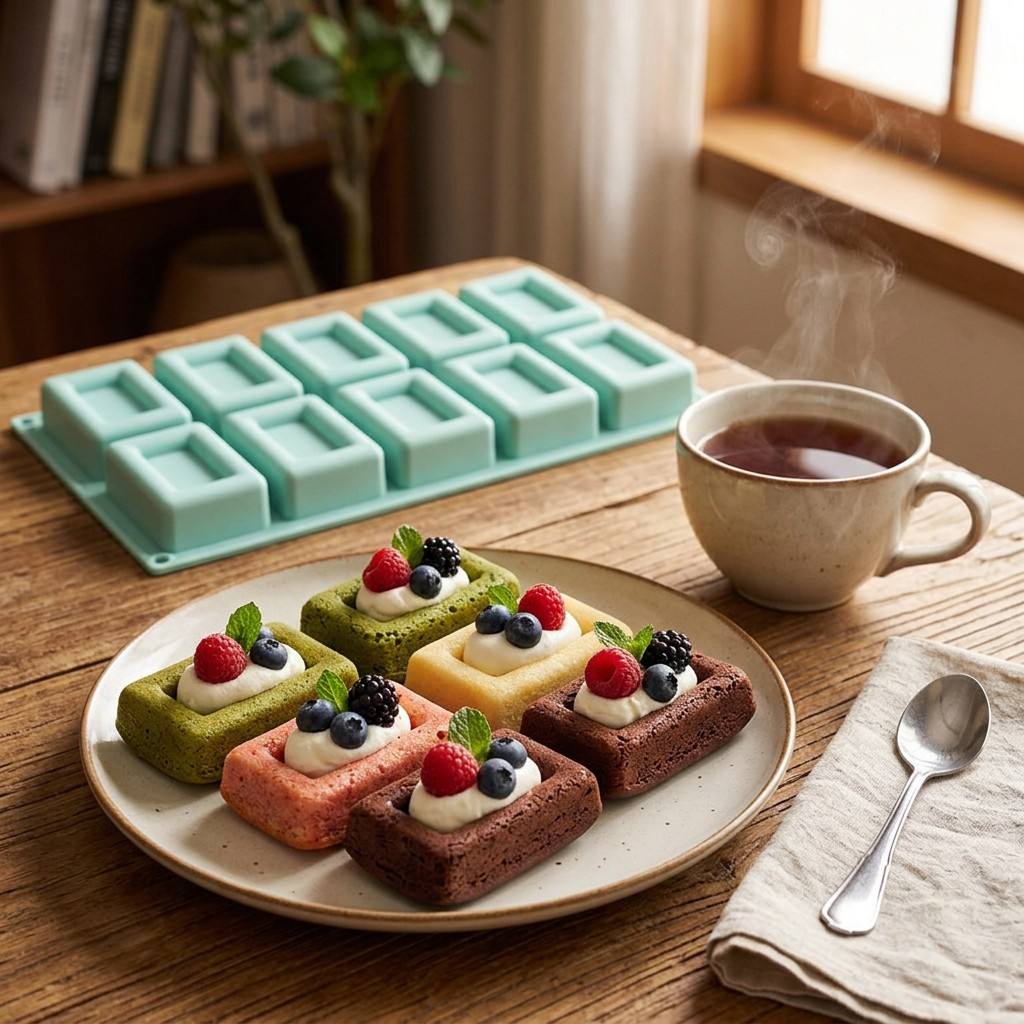 Non-stick 10-Hole Rectangle Si - đánh giá và giá Soap Making Formula
