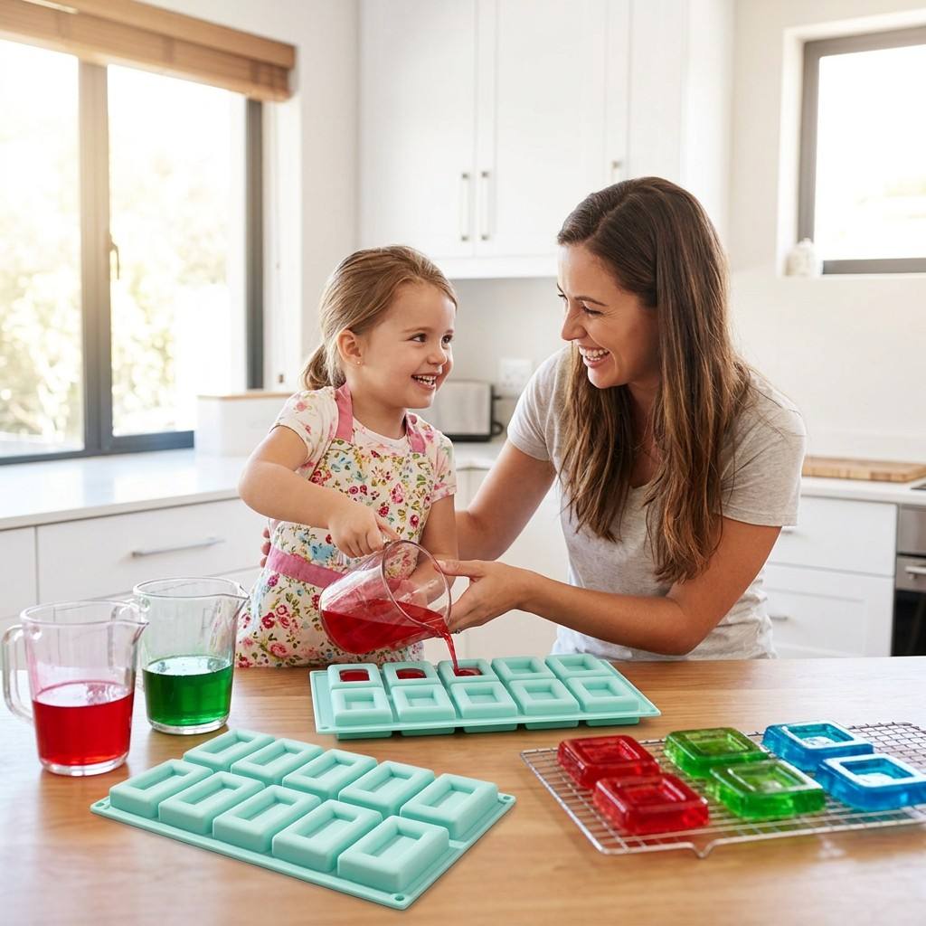 Non-stick 10-Hole Rectangle Si - đánh giá và giá Soap Making Formula