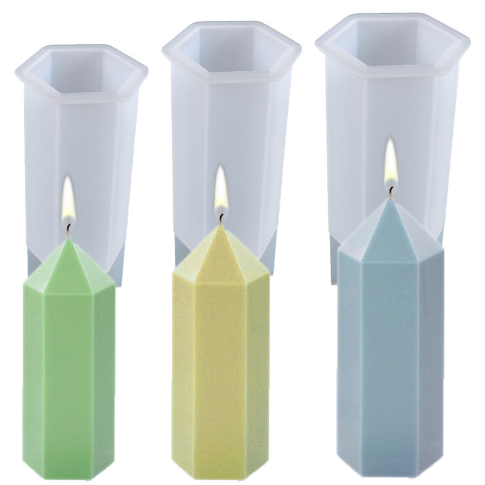 3D Hexagonal Column Candle Mol - đánh giá và giá Soap Making Lab