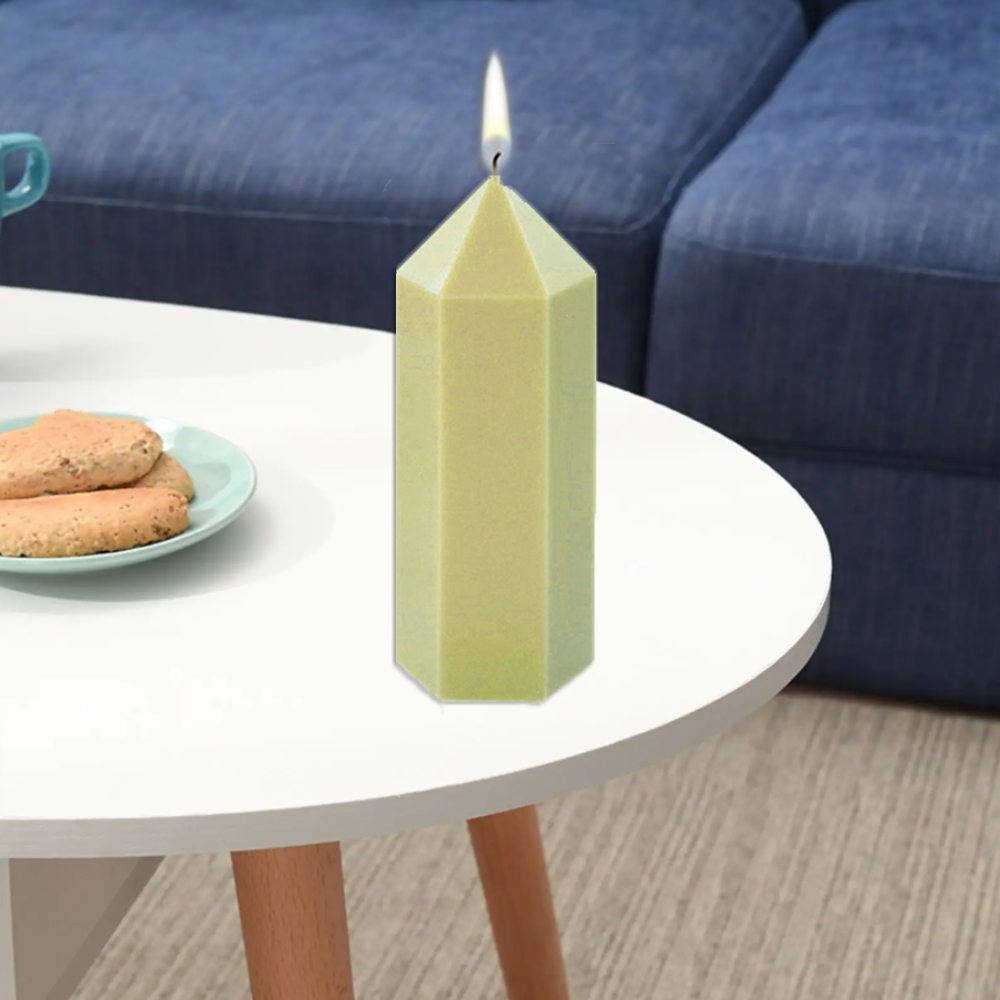 3D Hexagonal Column Candle Mol - đánh giá và giá Soap Making Lab