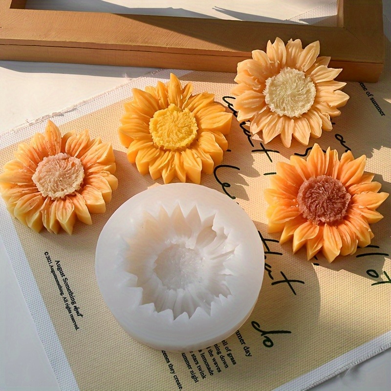 Vibrant 3D Sunflower Silicone  - đánh giá và giá Soap Making Supplies
