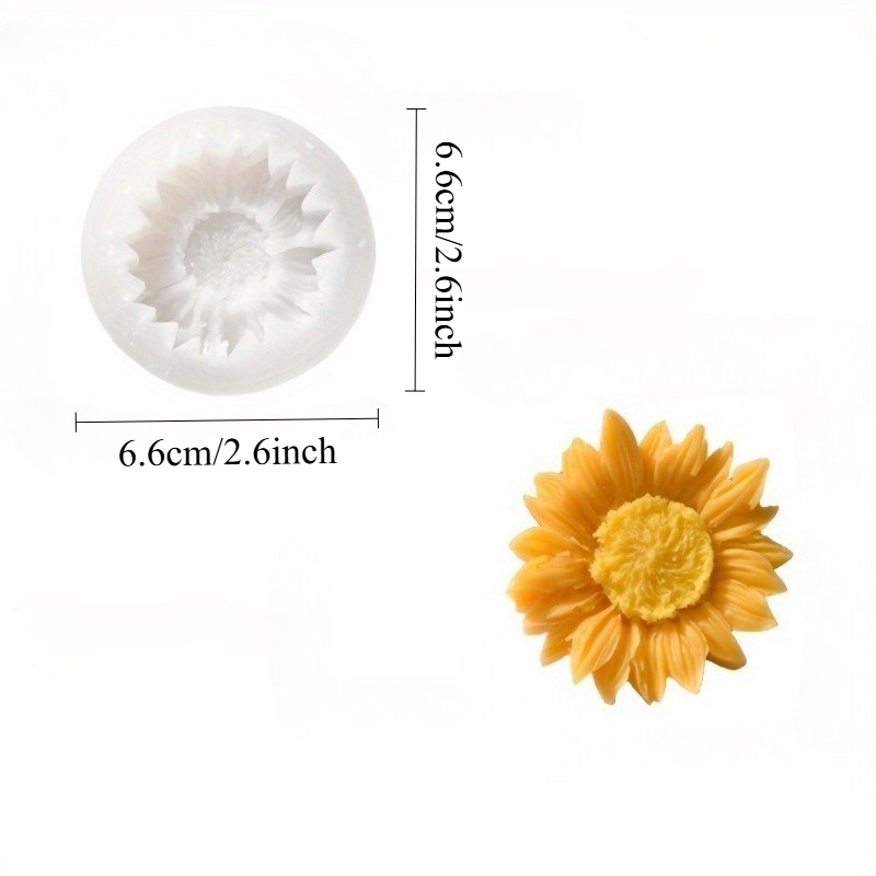 Vibrant 3D Sunflower Silicone  - đánh giá và giá Soap Making Supplies