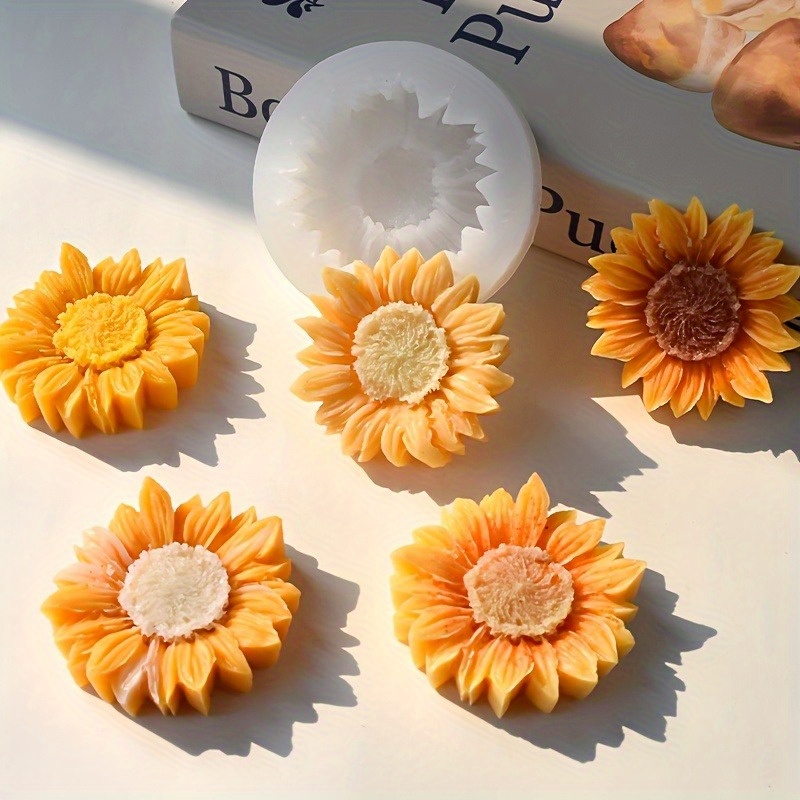 Vibrant 3D Sunflower Silicone  - đánh giá và giá Soap Making Supplies