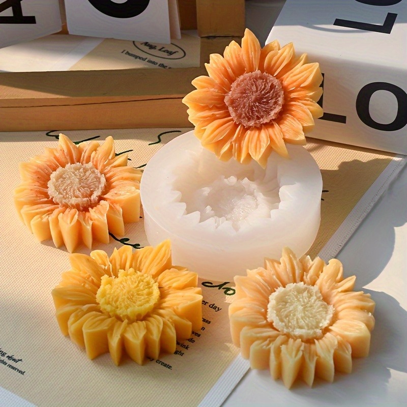Vibrant 3D Sunflower Silicone  - đánh giá và giá Soap Making Supplies