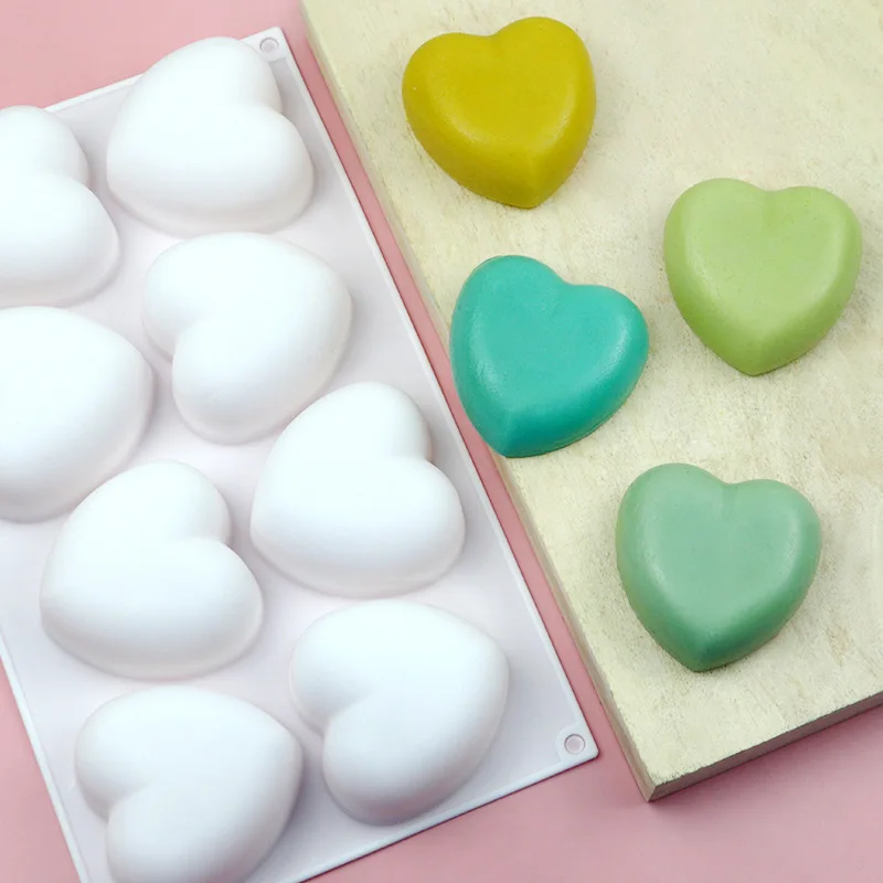 Love Heart Silicone Soap Mold  - đánh giá và giá Soap Making Formula