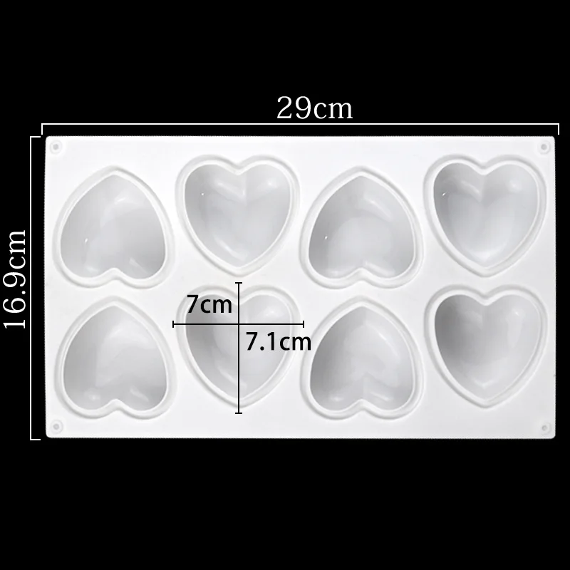 Love Heart Silicone Soap Mold  - đánh giá và giá Soap Making Formula