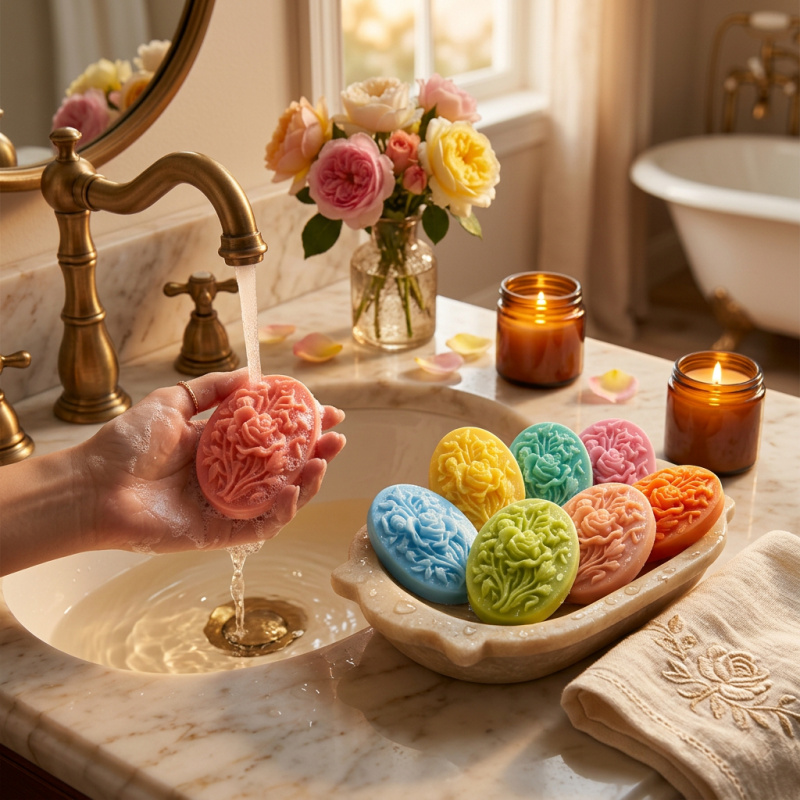 4 Silicone mold with flower sh - đánh giá và giá Soap Making Formula