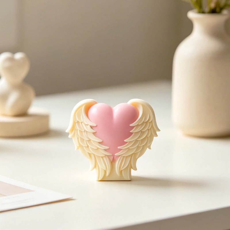3D Love Wings Silicone Candle  - đánh giá và giá Soap Making Supplies